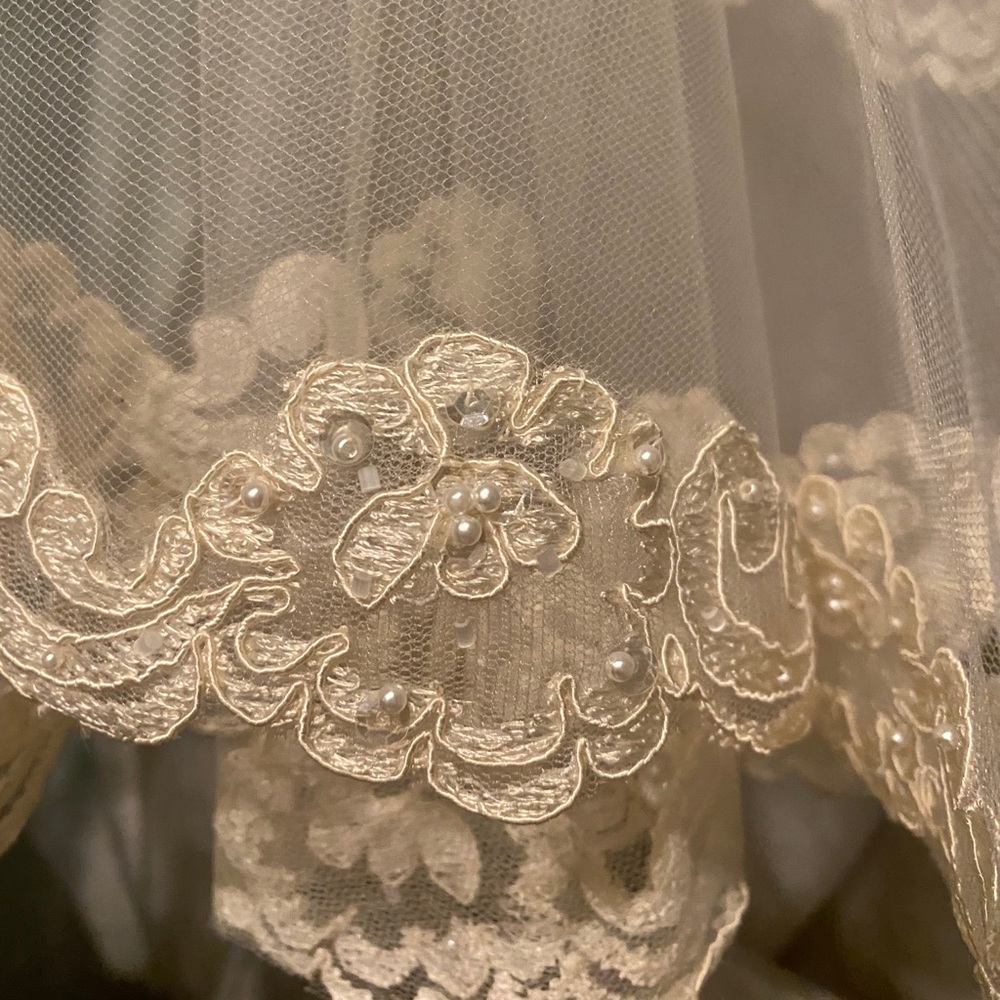 A wedding veil, worn once 😊